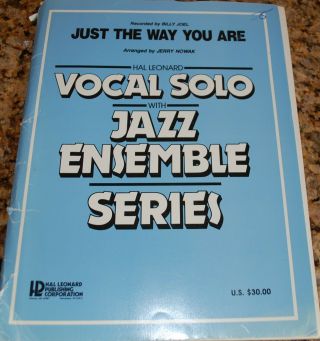 Just The Way You Are Big Band Chart Sheet Music Vocal Chart Billy Joel