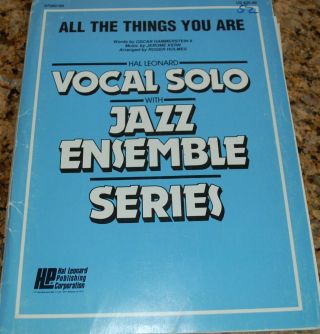 All The Things You Are Big Band Chart Sheet Music Vocal Chart
