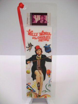 Willy Wonka Movie Film Cell Bookmark Collectible Compliments Poster Dvd