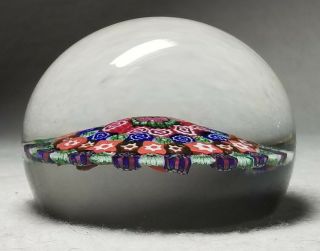 Signed Baccarat Paperweight Millefiori Concentric Design 3