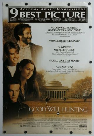 Good Will Hunting 1997 Double Sided Movie Poster 27 " X 40 "