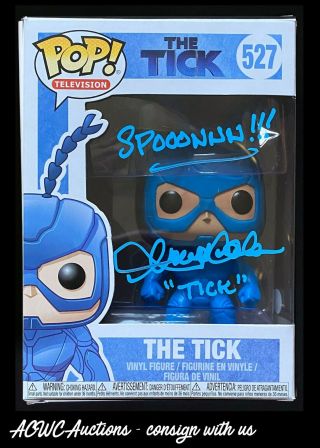 Funko Pop - Television - The Tick - Signed By Townsend Coleman - Jsa