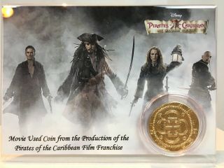 Pirates Of The Caribbean Movie Treasure Coin In Custom Display