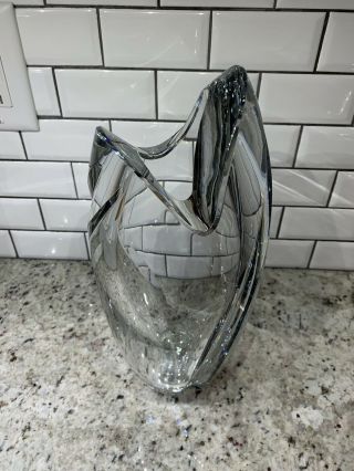 Vintage Baccarat France Heavy Crystal Vase.  Thick Glass.  12.  5 Lbs. 3
