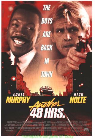 Another 48 Hrs Movie Poster 27x40 Eddie Murphy Nick Nolte