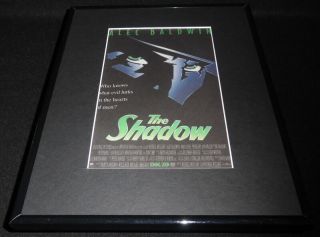 The Shadow 1994 Framed 11x14 Vintage Advertisement Alec Baldwin