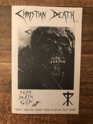 Christian Death - Rare 1994 Tour Program - Goth - Rozz Williams