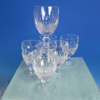 Waterford Crystal - Colleen Pattern - 6 Water Glasses - 5¼ Inches