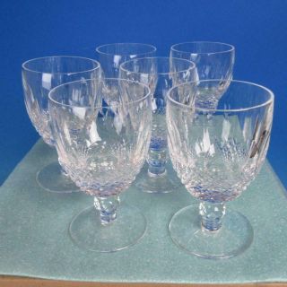 Waterford Crystal - Colleen Pattern - 6 Water Glasses - 5¼ inches 2