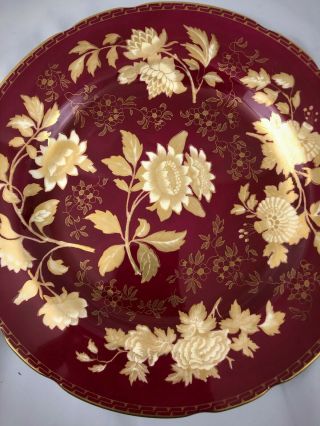 Wedgwood Ruby Red Gold Tonquin Dinner Plate