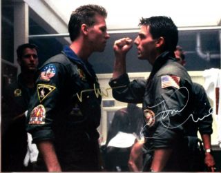 Tom Cruise Val Kilmer Top Gun 11x14 Autographed Signed Photo Picture And