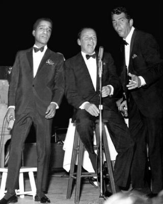 Famous Rat Pack Frank Sinatra,  Dean Martin & Sammy Davis 8x10 Photo Print Poster