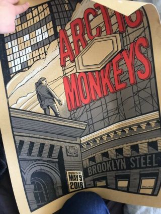 Arctic Monkeys 2018 Brooklyn Steel Collectable Concert Poster Silk Screen Printe