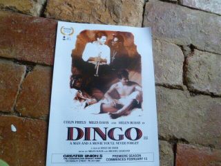 Dingo,  Miles Davis A4 Size Movie Handbill Australian Promo De Heer