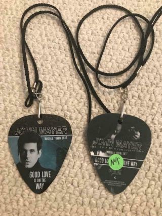 John Mayer Authentic Vip Guitar Pick Style Pass 2017 Tour Awesome
