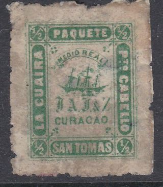 Venezuela La Guiara Ship Local Post - An Old Forgery Of This Classic.  D447