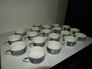 19 - Royal China Currier And Ives Coffee Or Tea Cups