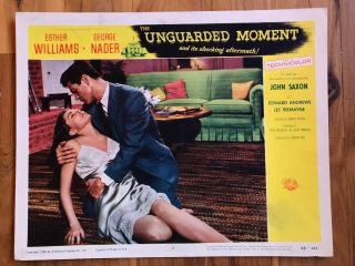 Lobby Card 11x14: The Unguarded Moment (1956) Esther Williams