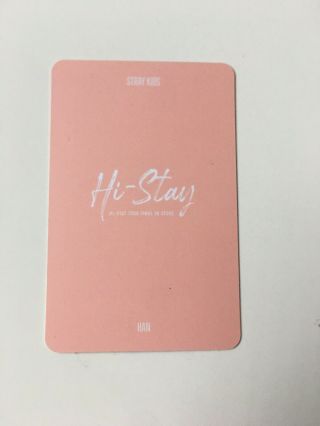 STRAY KIDS Han Jisung Official Hi Stay Lucky Box PC Photocard (Pink Version) 2