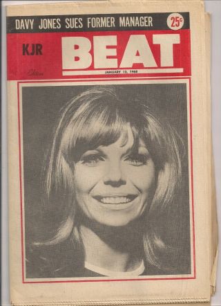 Kjr Beat Vol 1 14 Jan 1968 Seattle Newspaper Nancy Sinatra Rolling Stones Krla