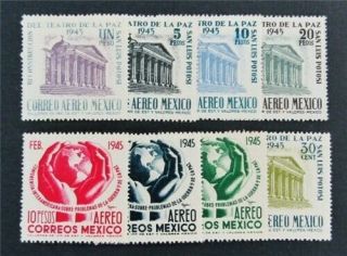 Nystamps Mexico Stamp C144//c152 Og H $36