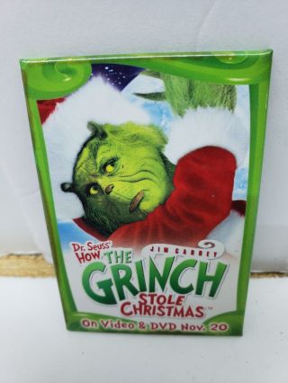 Dr Suess The Grinch Who Stole Christmas Jim Carrey Movie Pin