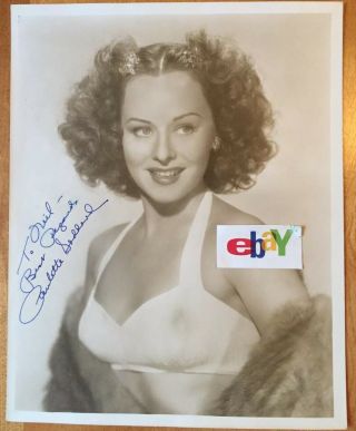 Paulette Goddard Charlie Chaplin’s Wife Vintage 1930’s Actress Signed 8x10 Photo