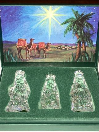 Waterford Crystal Marquis Christmas Ornament Set 3 Wise Men 2