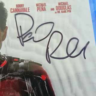 PAUL RUDD Signed ANT - MAN Blu - Ray DVD 2