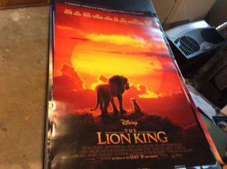 The Lion King - Ds Movie Poster - 27x40 D/s 2019