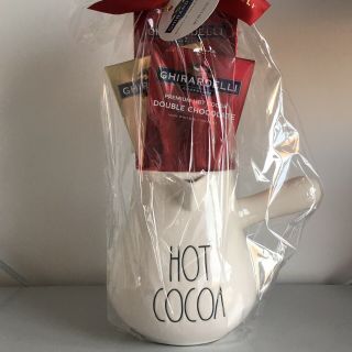 Rae Dunn Hot Cocoa Pot W/ Black Lettering Ll Christmas 2019 Gift Set