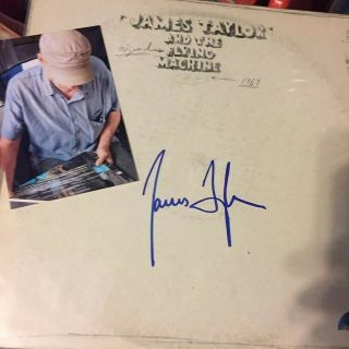 James Taylor & The Flying Machine Hand Signed Autographed Record