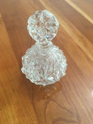 Tiffany & Co Rock Cut Crystal Perfume Bottle