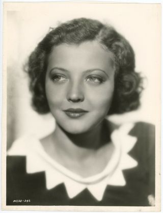 Sylvia Sidney 1930s Soft Focus Hollywood Glamour Portrait Photograph