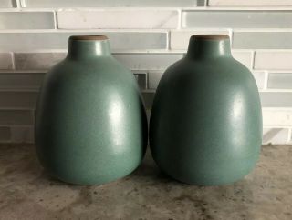 Heath Ceramics Matte Sage Blue - Green Bud Vases 130