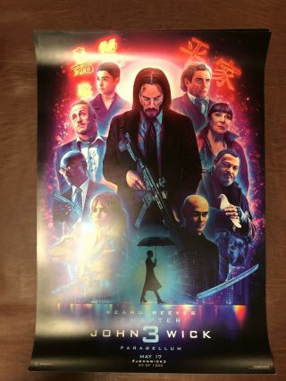 John Wick: Chapter 3 - Parabellum Poster 13 " X 19 " Number 41 Of 1000