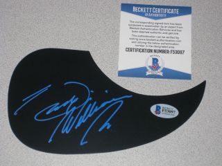 Hank Williams Jr.  Signed Acoustic Guitar Pickguard Country Autograph Beckett