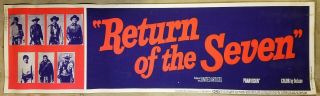 Return Of The Seven 1966 24x82 Movie Poster Banner