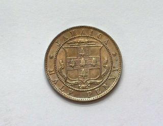 Jamaica 1903 1/2 Penny Gem Uncirculated,  Br Km 19