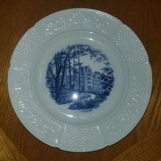 Wellesley College Wedgwood Etruria Dinner Plate Stone & Olive Davis Halls Vgc