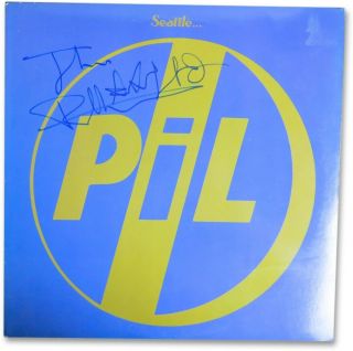 John Lydon Autographed Album Cover Public Image Limited Seattle Jsa Ff55693