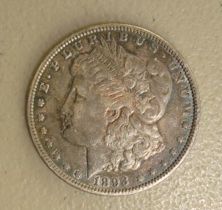 1893 Morgan Silver Dollar Choice Xf,  Semi - Key Date
