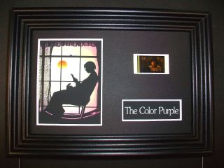 Color Purple Framed Movie Film Cell Memorabilia Compliments Poster Dvd Book