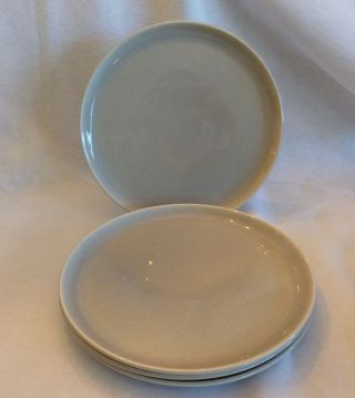 4 Russel Wright Steubenville 10 " Dinner Plate Granite Gray Mid Century Modern