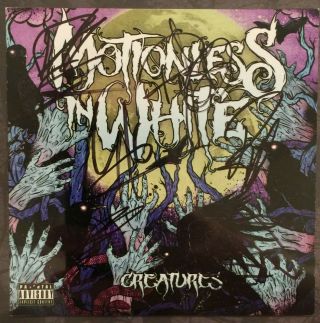 Miw Motionless In White Band Signed Cd Autograph Chris All 6
