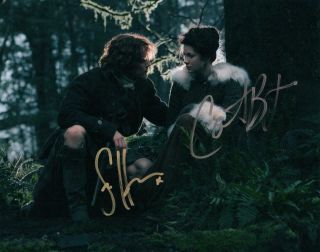 Caitriona Balfe Sam Heughan 8x10 Signed Photo Autographed Picture,