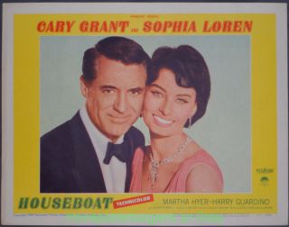 Houseboat Lobby Card Size 11x14 Inch Movie Poster Card 4 Sophia Loren Cary Grant