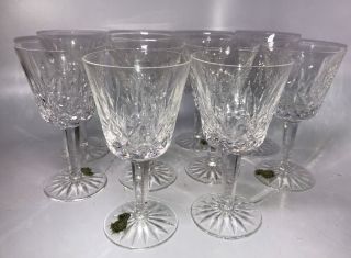 Set Of 10 Waterford Crystal Lismore Pattern Wine Glasses Goblets Cups 5 7/8 "