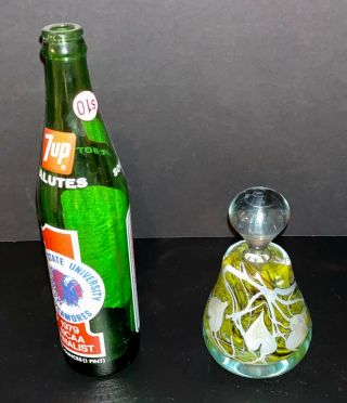 1975 Charles Lotton Art Glass Perfume Bottle Signed & Dated