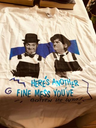 Laurel And Hardy Studio Theater Promo T - Shirt Xl
